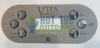 Vita Spa Topside Control Panel Overlay 109258 6 Buttons