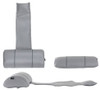 LSP302 Gray weighted headrest pillow with gray stitching 6940
