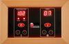 Maxxus Near Zero infrared sauna LED controls
