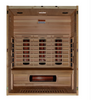 interior back wall S-Line 3 person infrared sauna