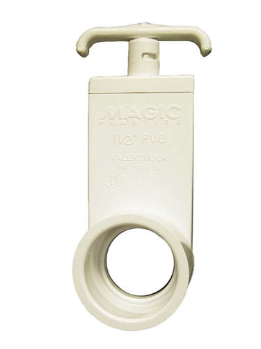 Magic Plastics 1 Inch Slip X 1 Inch Slip Gate Valve 0401-10