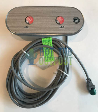 【 maaa 】 Maax Coleman 2 Button Aux Panel Aux-20 103743 with Overlay