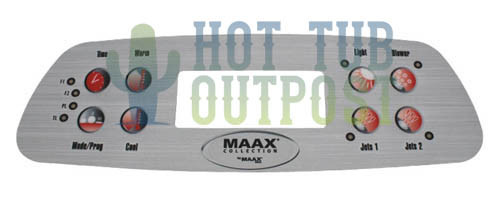 Maax 8 Button Control Panel Overlay 107970 MX700
