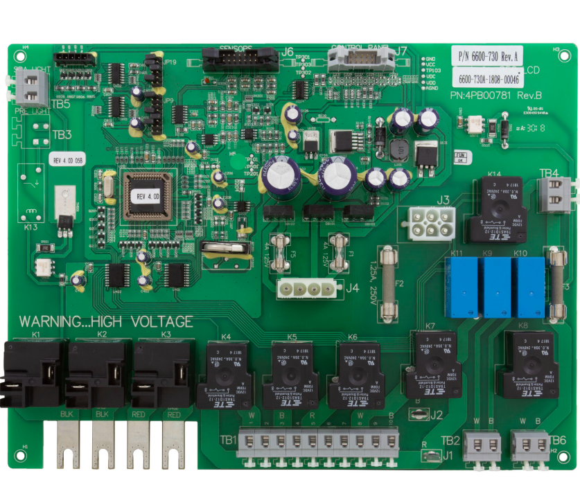 Sundance Spas LCD Pump 2-Speed 60HZ Circuit Board 2014 6600-730