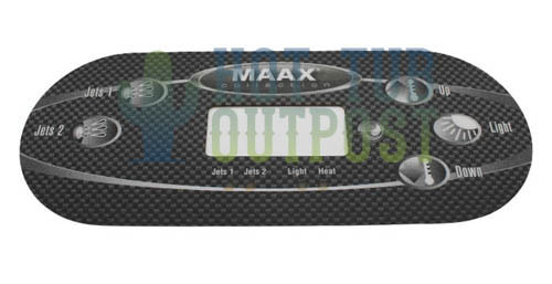 Maax Spa Topside Control Panel Overlay 110241 5 Buttons TP600