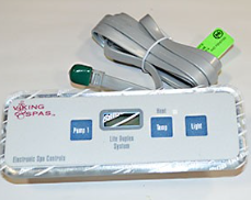 Viking Spa Control Panel 91150 3 Buttons ES 1 Pump