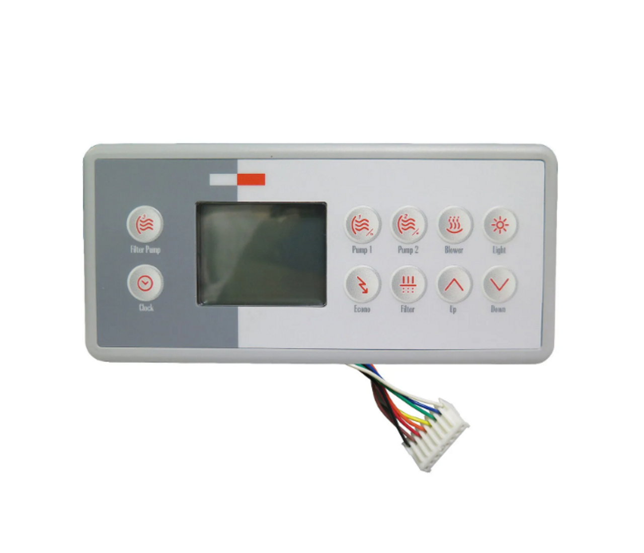 Gecko K-4 Control Panel 0201-007044 with 10 Button Overlay