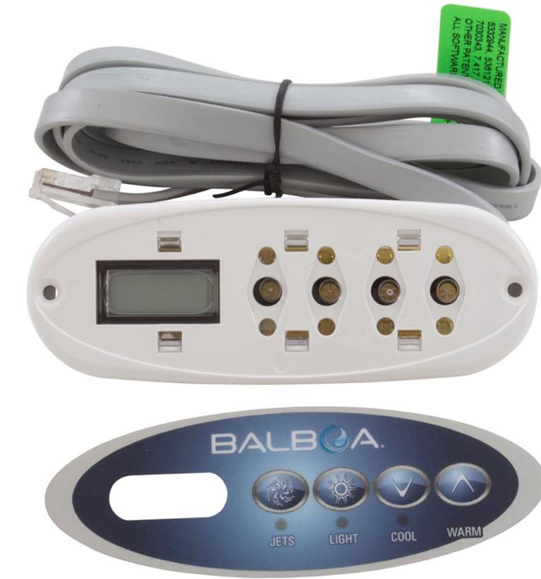 Balboa Eco 200 Control Panel 55563 Jets Light Cool Warm