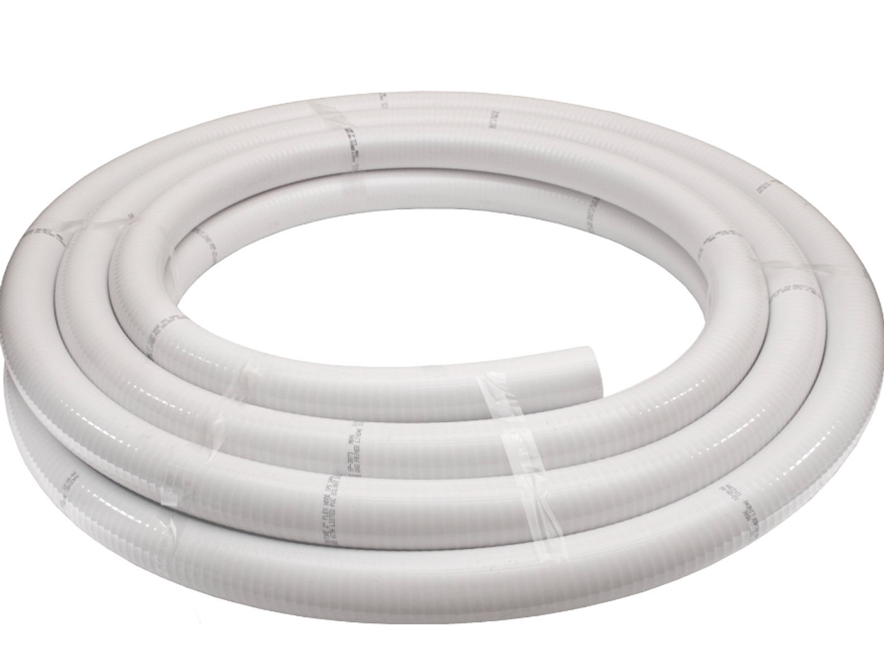 50 Foot Roll of 2 Inch PVC Flex Hose Pipe