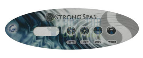 Strong Spas Overlay 4 Button 1 Pump 11895
