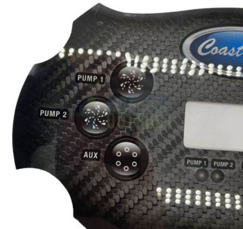 TP600 Steering Wheel Control Panel 2 Pump Overlay 13288