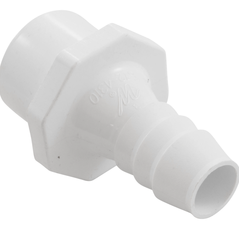 10-Pack: 1/4" NPT Male To 3/8" Hose Barb Straight Adapters - Black Nylon Fittings
