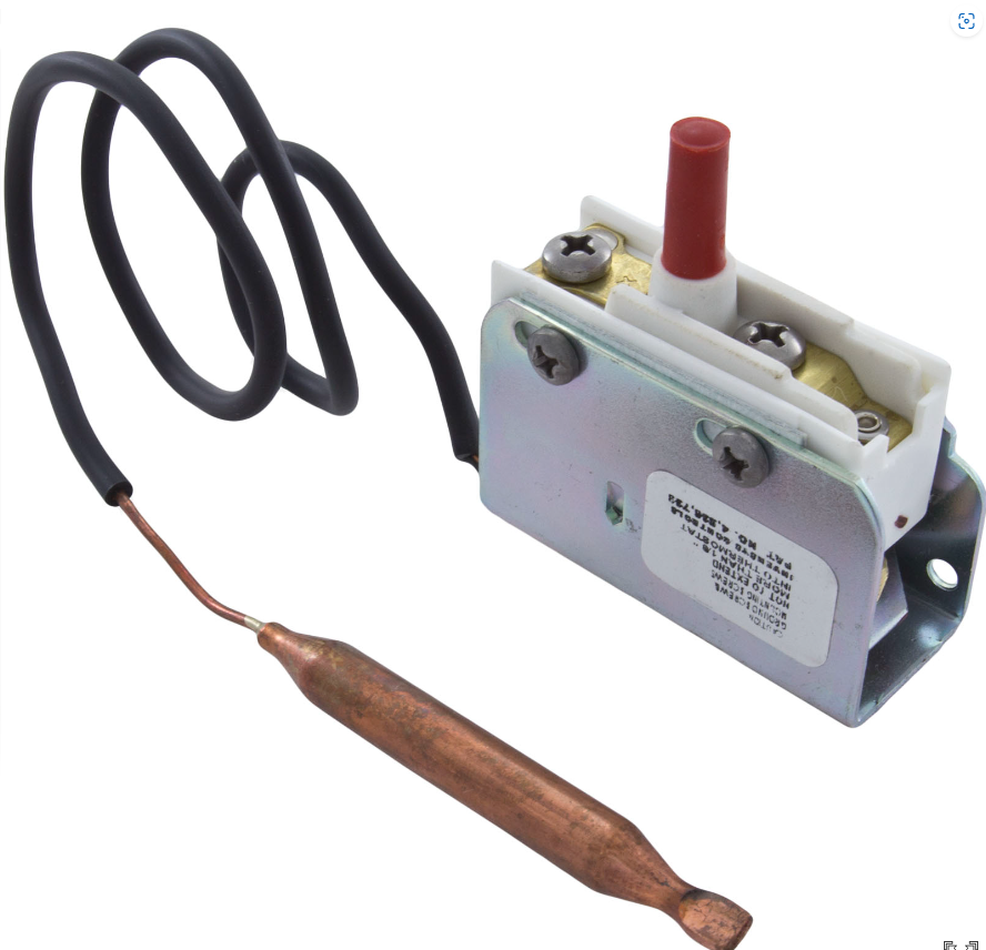Hi Limit Sensor 275-3290-00-18IN SPST 5/16 with 18 Inch Capillary