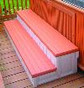hot tub steps redwood color - wide