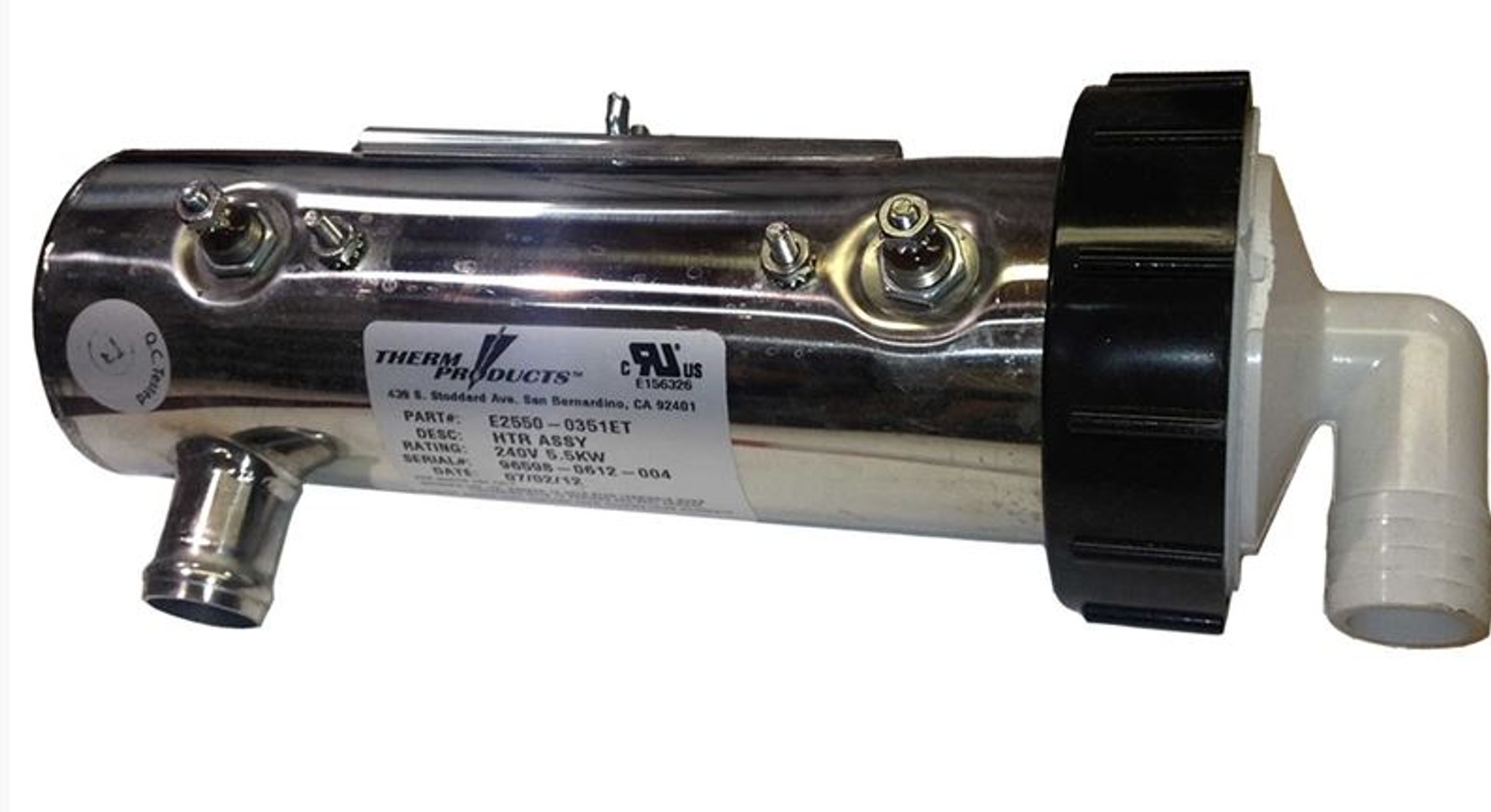 Vertical Low Flow 4KW 230V Universal Spa Heater 27V3105TK