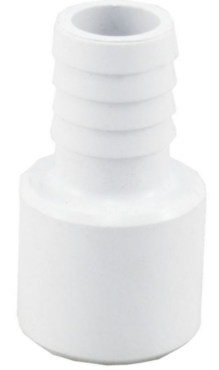 PVC Adapter 1 Inch Spigot x 3/4 Ribbed Barb 21031100000