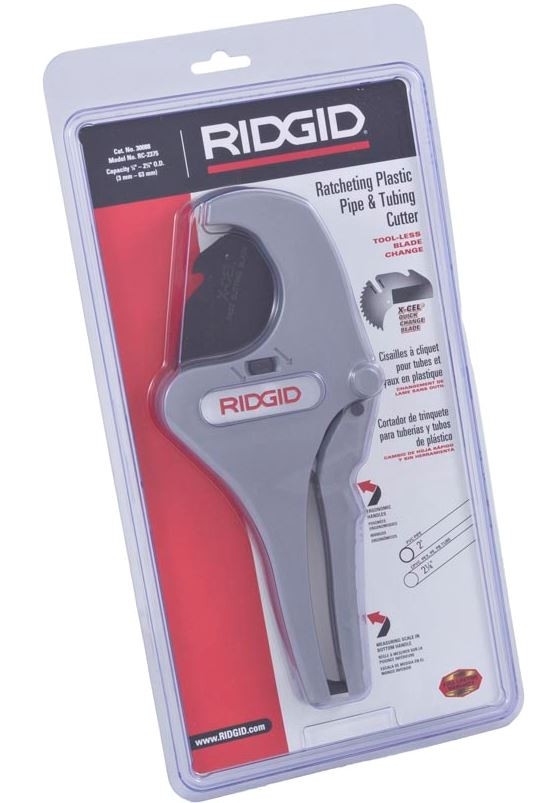 PVC Pipe Cutter Large 2 Inch Tubing Pipe Tool Ridgid