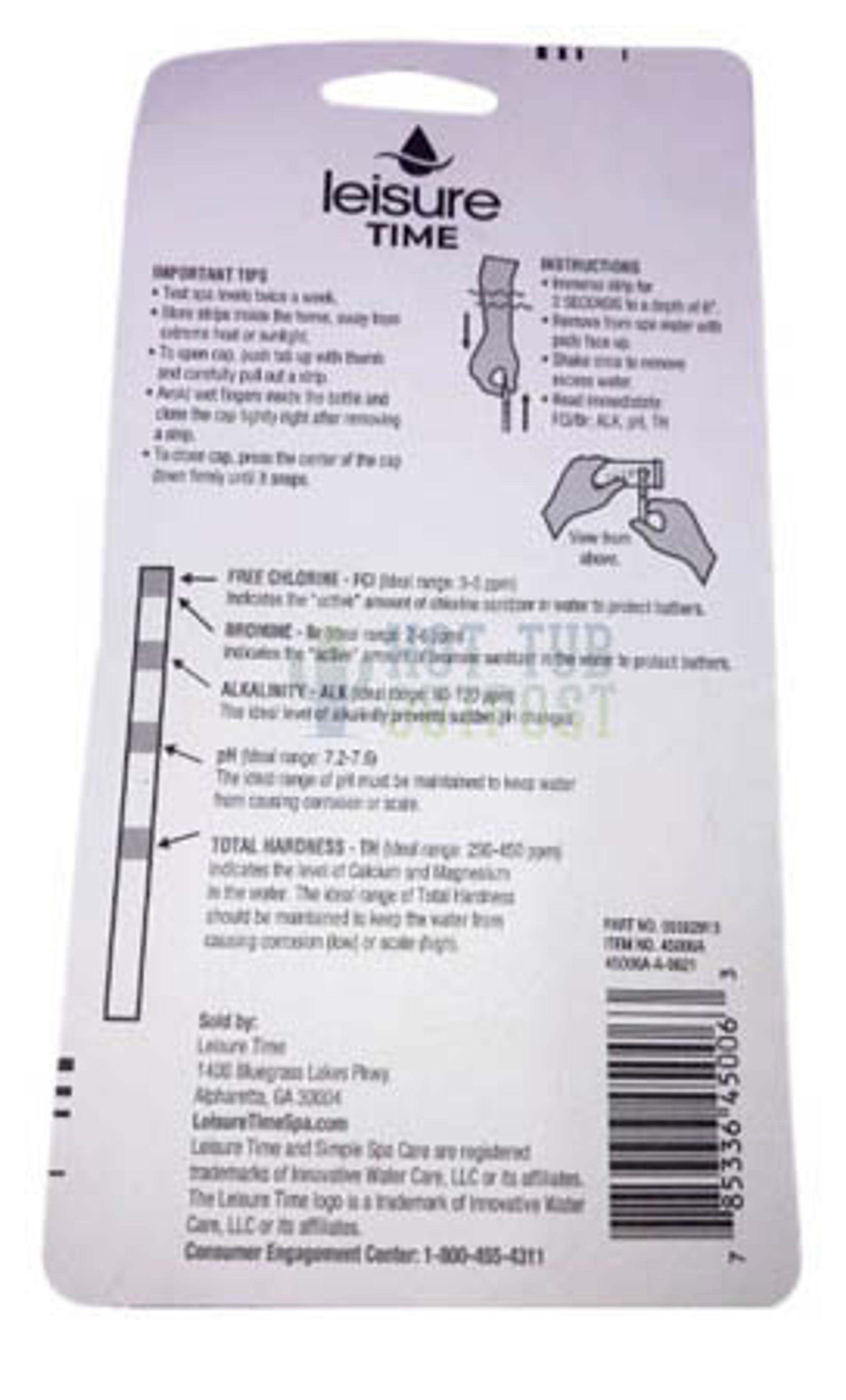 Leisure Time Chlorine Bromine Test Strips 45006A 3352