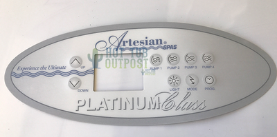 Artesian Spas 4 Pump Control Overlay OP11-0100-77 11-0100-77