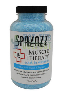 Spazazz Muscle Therapy RX Crystals Hot N Icy 19 Oz SPAZAZZ-MUSCLE-19OZ