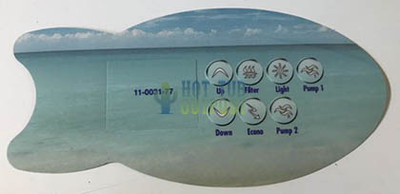 Artesian Spa Control Panel Overlay OP11-0031-77