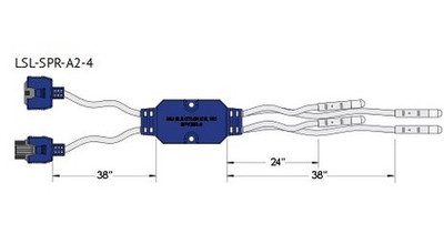 LSL-SPR-A2-4 Perimeter LIghting 4 Strand LED Spyder Cable