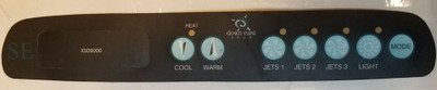 X300010 control panel  Master Spa MAS470 Control Panel X300010
