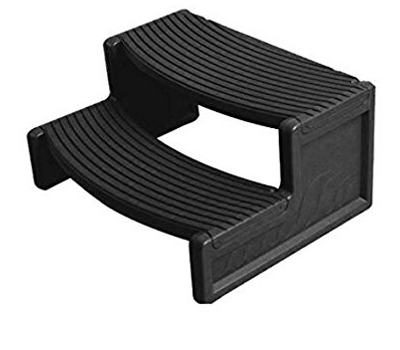 Black Plastic Entry Spa Steps HS2-BLK Handi Steps Black