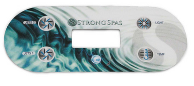 Strong Spa 406U Oval 4 Button Overlay 13833 2 Jets