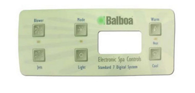 6 Button Balboa VL701S Keypad Overlay 10868BAL