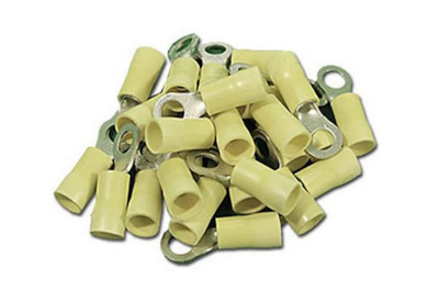 12-10 Number 10 Yellow Wire Terminals 1206-25 25Pack