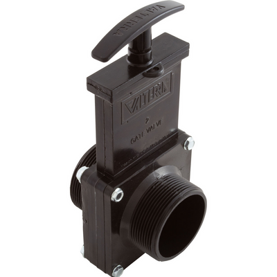 Valterra 3 Piece Gate Valve 2 Inch MPT by 2 Inch MPT 40 PSI 7204