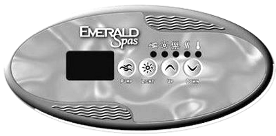 Emerald Spa SC1 SC2 4 Button Control Panel w Emerald Overlay 50012300