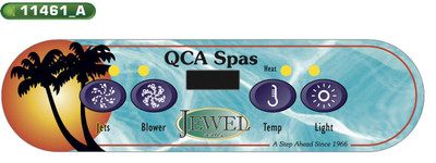 QCA Spas Control Panel Overlay Jewel ML400 Series 11461