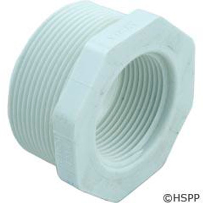 Dura Reducer Bushings 2"mpt x 1-1/4"fpt RB PVC is available along with other Schedule 40 PVC fittings from Hot Tub Outpost.