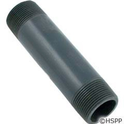 Lasco Nipple 1-1/4" x 6". Schedule 80 PVC for spas and hot tub plumbing repairs.