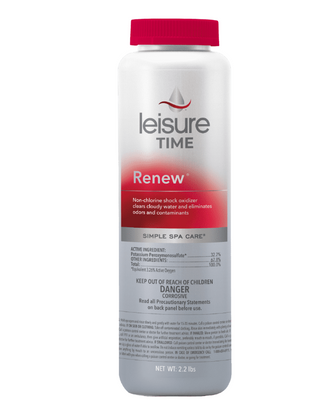 Leisure Time Renew Hot Tub Shock Treatment 2.2LB Renu2 3460