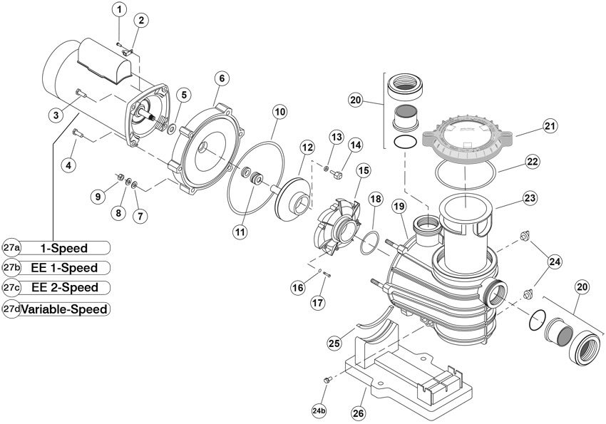 Sta-Rite Max-E-Pro/IntelliPro/Dyna-Pro Pump Lid O-Ring (#35505-1440)