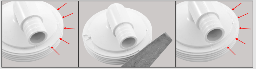 modification of 3 inch union