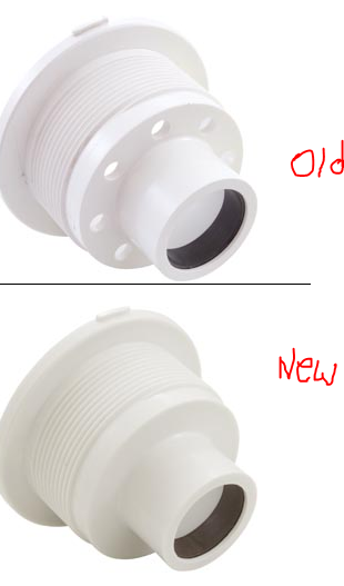 old vs new jet wall fitting