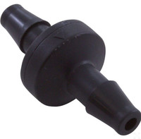 Ozone Check Valve 1/4 x 1/4 Barb Black 691 AquaSun