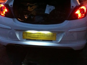 Corsa D Number plate led error free canbus white 6000k