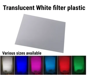 Translucent diffused White filter plastic sheeting