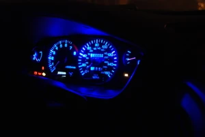 Nissan 200SX LED clocks conversion