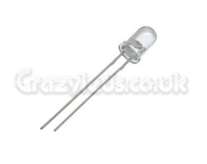 Blue 5mm dome top LED