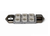 Red 39mm 6 LED festoon
