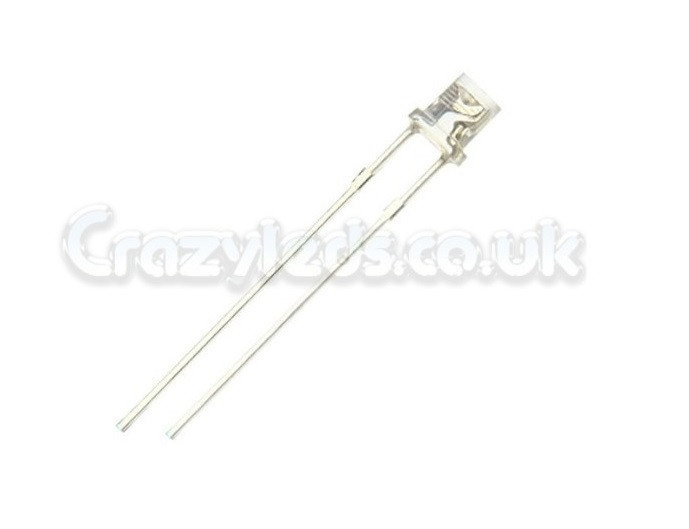 1 x Red flat top 3mm led