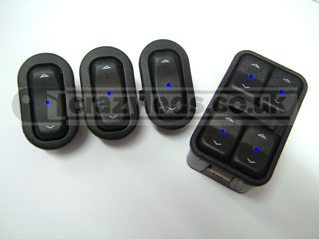 Astra G LED 4 way electric window switches