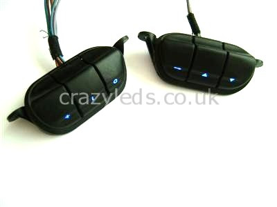 Vectra B LED 4 spoke steering controls.