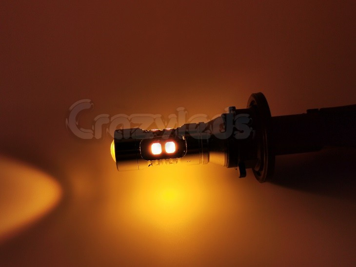 2 x 12v PH24WY Amber LED replacements